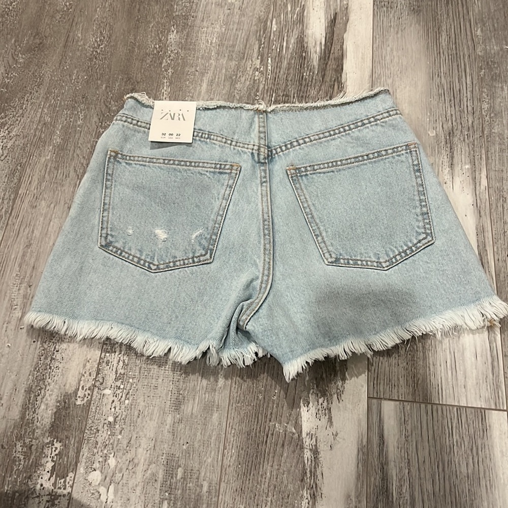 ZARA Mid Rise Shorts Size 0 - Picture 7 of 8